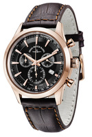 ZENO-WATCH BASEL Gentleman Quartz Chronograph 5030 Black Vintage Line Ref. 6662-5030Q-Pgr-f1