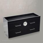 ACCESSORIES & DESIGN HUMIDORS & CIGAR CASES WOLF DESIGNS Humidor Meridian Black 70039/94