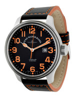 ZENO-WATCH BASEL Oversized (OS) pilot Automatic Ref. 8554-a15  black/orange