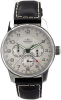 ZENO-WATCH BASEL Classic Retro Full Calendar GMT Pointer Date - Limited Edition - Ref. 6590-e2 (g3)