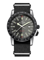 GLYCINE AIRMAN BASE 22  BI-COLOR Ref. 3887.309/66-TB9 PURIST - black & grey shade dial