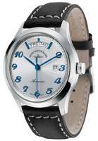 ZENO-WATCH BASEL Gentleman Big Day Ref. 6662-2834-g3 silver vintage line automatic