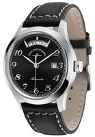 ZENO-WATCH BASEL Gentleman Big Day Ref. 6662-2834-g1 black vintage line automatic