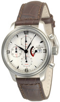 ZENO-WATCH BASEL NC Retro Chrono Power Reserve Ref. 9553TVDPR-e2-N2 / -f2 white decorated SOPROD 7750RM