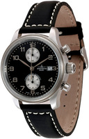ZENO-WATCH BASEL NC Retro New Classic 9557BVD-d1 (black/silver) Chrono Bicompax