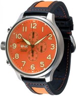 ZENO-WATCH BASEL Super Oversized SOS Ref. 9557SOS-Left-a5 Valjoux 7750 Chronograph Orange 55MM