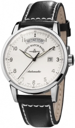 ZENO-WATCH BASEL Magellano Big Day Automatic Steel White Ref. 6069DD-e2 Self-Winding Cal. ETA 2834