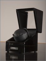 WATCH WINDERS Orbis Timeart Ref. OT03-S104BB Single Watch Winder handcrafted, 2 rotation variations