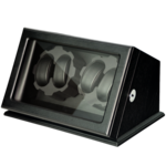 WATCH WINDERS Orbis Timeart Ref. OT03-D60BSB-L-A double rotor 4/2 watch winder - 5 TPD modes - Smart Mount 2/1 technology