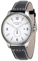 ZENO-WATCH BASEL Oversized (OS) retro White-on-white Ref. 8595-6-i2  (ETA 2895)
