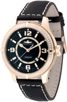 ZENO-WATCH BASEL Oversized (OS) retro Automatic Parisienne Ref. 8854-Pgr-h1 (h9) gold plated Swarovski crystals (ETA 2836)