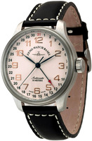 ZENO-WATCH BASEL Oversized (OS) retro Automatic Pointer Date Ref. 8554Z-f2 matt (ETA 2824)