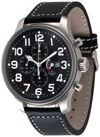 ZENO-WATCH BASEL Big Stars Giant Pilot Chrono Power Reserve Ref: 10557TVDPR-a1 decorated mvt., oblique dial