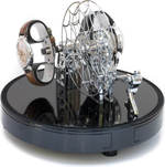 WATCH WINDERS Kunstwinder KW Ferris Wheel Chrome for 2 automatic timepieces