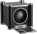 WATCH WINDERS RDI Charles Kaeser PRESTIGE K10-3 black metal columns, black glass sides, leather-clad front, glass door