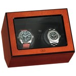 WATCH WINDERS Beco Technic Atlantic for 2 watches, rosewood veneer case, black velvet interior Ref. 309302