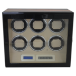 WATCH WINDERS Orbis Timeart OT03-L21ZW-L-AR - Controls 6 Watches - Premium Winder - Zebrano & Beige