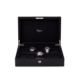 WATCH BOXES Rapport London Est. 1898 L264 Crocodile Black Leather 10 Watch Collector Box