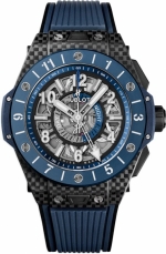 HUBLOT BIG BANG UNICO GMT CARBON BLUE CERAMIC 45MM REF. 471.QL.7127.RX CAL. HUB1251