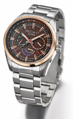 PILO & Co Pieces d'Exception REF. P0611HABI BICOLOR CHOCOLATE AUTOMATIC - GMT - POWER RESERVE