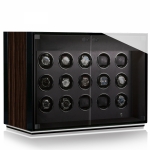 WATCH WINDERS Chronovision AMBIANCE XV BLACK/MACASSAR SILK MATT (70050-155.18.10) FOR 15 WATCHES