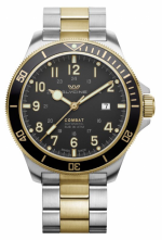 GLYCINE COMBAT SUB 46 STEEL & ROSE GOLD PVD 30ATM REF. GL0293 SELF-WINDING CAL. GL224