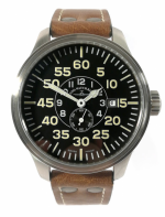 ZENO-WATCH BASEL Oversized (OS) pilot Observer Automatic Steel-Black Ref. 8595OB-6-a1 Cal. ETA 2895