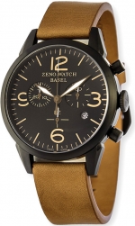 ZENO-WATCH BASEL Quartz Vintage Line Chronograph Black Steel Ref. 4773Q-BK-i1-6