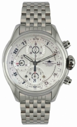 PILOT-INSTRUMENTS CHRONO SW REF. 4750-I2 SELF-WINDING CHRONOGRAPH STEEL-WHITE VALJOUX 7750 CAL.