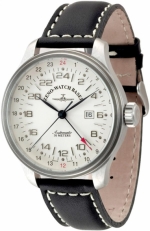 ZENO-WATCH BASEL Oversized (OS) retro GMT+24 hours Ref. 8524-e2 self-winding cal. ETA 2424 - limited edition of 200 pcs