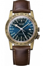 GLYCINE AIRMAN Vintage the Chief 40 Ref. GL0308 antique bronze steel blue GL293 automatic