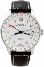 ZENO-WATCH BASEL X-Large Retro GMT (Dual Time) Ref. P554GMT-f2  ETA 2893 self-winding caliber