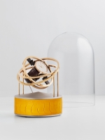 WATCH WINDERS Bernard Favre Ref. 992983 Gold Rings - Silver Base & Yellow Ostrich Leather ß Limited Edition of 25