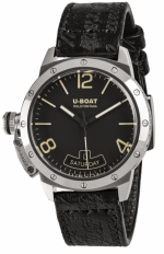 U-BOAT Classico 40MM VINTAGE SCREWS BEZEL AUTOMATIC REF. 8890 MATT BLACK METAL DIAL