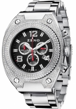 ZENO-WATCH BASEL Fashion Bling 1 Ref. 91026-5030Q-i1M Swiss Quartz Chronograph Hip-Hop 46mm 10ATM Ltd/200
