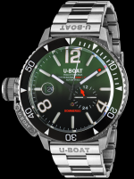 U-BOAT Sommerso 9520/MT GHIERA CERAMICA BICOLORE  QUADRANTE VERDE BRACCIALATO 46MM 30ATM
