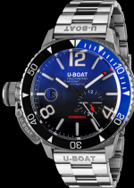 U-BOAT Sommerso 9519/MT GHIERA CERAMICA BICOLORE QUADRANTE BLUE BRACCIALATO 46MM 30ATM