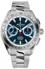 ALPINA ALPINER 4 CHRONOGRAPH BLUE 44MM 10ATM REF. AL-860LNS5AQ6B AL-860 CALIBER, AUTOMATIC