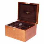 WATCH BOXES Rapport London Est. 1898 L281 HERITAGE SIXTEEN WATCH BOX - BURR WALNUT
