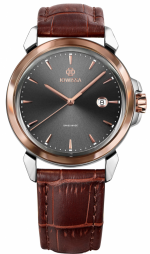 JOWISSA LEWY 3 Bicolor Ref. J4.237.L - Ronda Swiss Quartz Movement - Grey Sunray Dial