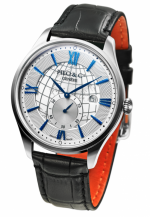 PILO & Co Montecristo 32493-1 Silver, Stainless Steel, Soleillé guillochage, 44 or 41 mm upon request, Swiss quartz cal.