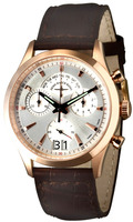 ZENO-WATCH BASEL Vintage Editions Gentlemen Quartz - Chrono Big Date silver (black) Ref: 6662-8040Q-Pgr-f3 (f1)