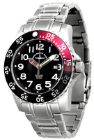 ZENO-WATCH BASEL Airplane Diver II Ref. 6350Q-a1-7M (black+red), -9M (black+yellow), -5M (black+orange)