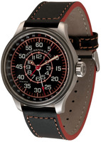 ZENO-WATCH BASEL Oversized OS Pilot Observer pointer date ref. 8554ZOB-a17 red accents ETA 2836 self-winding caliber